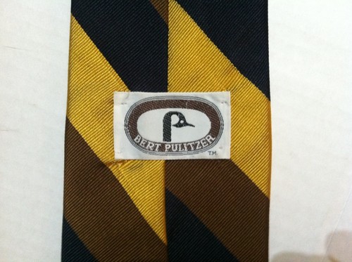 BERT PULITZER VINTAGE MENS MULTICOLOR 100%SILK CLASSIC NECK TIE WIDTH: 3 5/8" - Picture 2 of 2