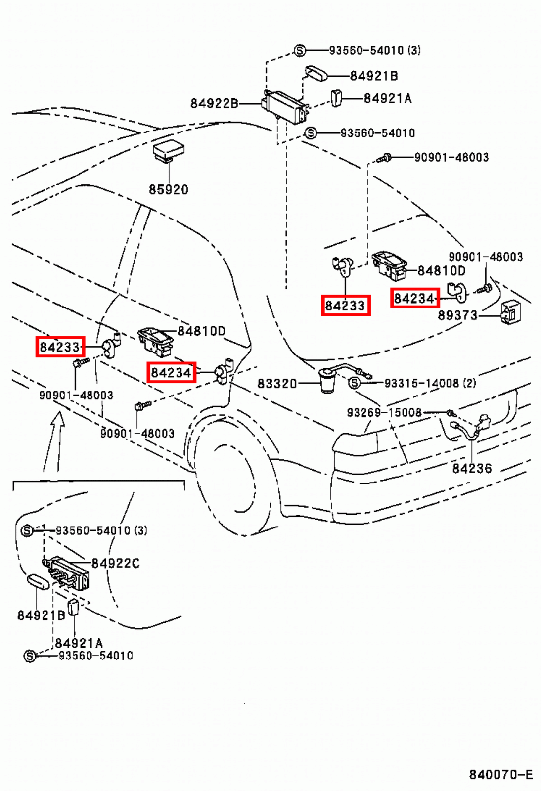 Genuine Lexus IS250 GSE25 GSE20 IS250 c GSE20 Door Courtesy Light Lamp