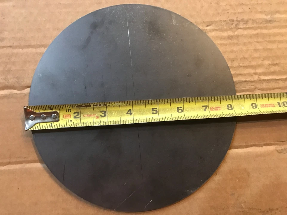8" ROUND STEEL PLATE 10 GA. MILD STEEL TARGET 2 PIECES
