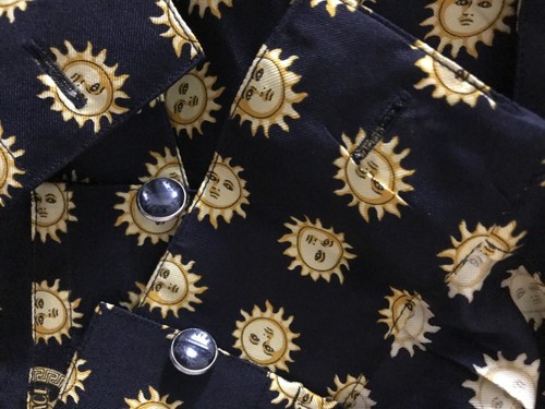 VERSACE HERREN/DAMEN HEMD GR. S BUNT SONNENMUSTER SEIDE - Bild 6 von 12