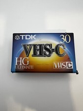 VHS-C 30 TDK Ultimate Analog Video Cassette Camcorder Videotape New Sealed