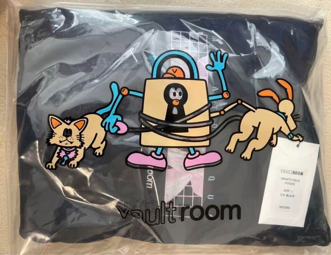 【vaultroom】MINATO AQUA HOODIE MINATO AQUA HOODIE / BLACK – VAULTROOM