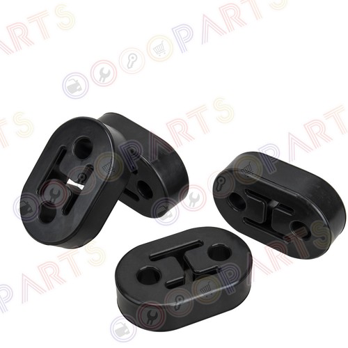 4 X Universal Car Vehicles Muffler Exhaust Pipe Mount Bracket Hangers Black 11.5 - Picture 7 of 8