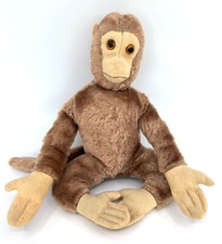 Vintage Monkey Germany Mohair Plush 23cm 9in Long Tail 1960s no ID