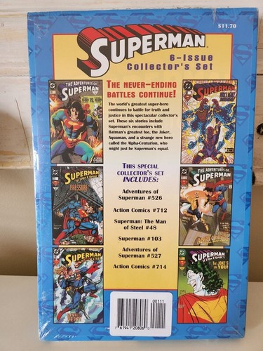 Superman Collectors Set Sealed Man Of Steel 1996 ~ BATTLES OF FIERCEST FOES - Bild 2 von 2