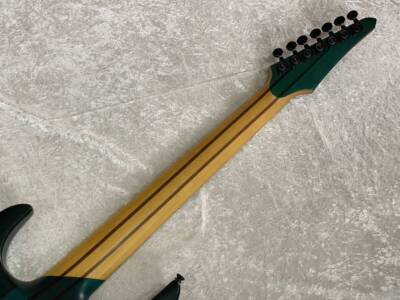 Electric Guitar GfC GNRF7-300 Quilted Top Green Burst Good