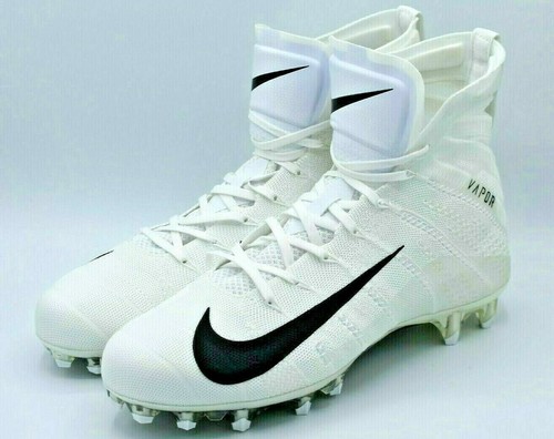 Nike Vapor Untouchable 3 Elite Flyknit Silver White Black Red Football Cleats - Picture 13 of 14
