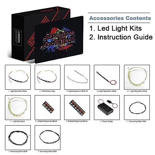 LED Light Kit Compatible with Lego PAC-Man Arcade, Classic Version Light - Bild 5 von 5
