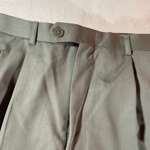 Vintage Wool Pants Womens 31 Gray Pleated Business Slack Jones New York 31x36 - Picture 4 of 21