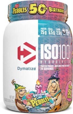 Dymatize ISO100 Hydrolyzed Protein Powder, 100% Whey Isolate Protein, 25G of Pro