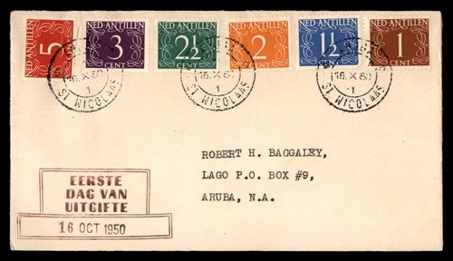 Mayfairstamps Netherlands FDC 1950 Currency Stamps First Day Cover aaw_74547