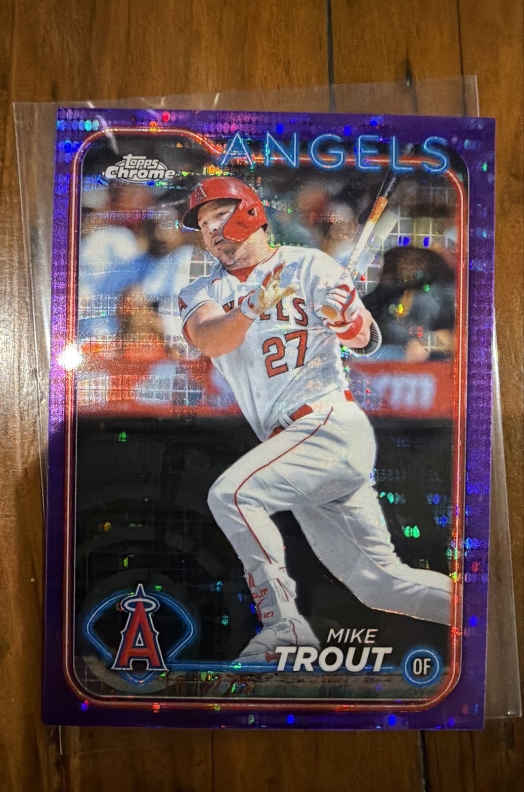 2024 Topps Chrome - Mike Trout #200 Purple Sonar Refractor /275