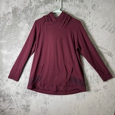 Lululemon Starting Place Hoodie Garnet Red Purple 10 Athleisure Kangaroo Pocket