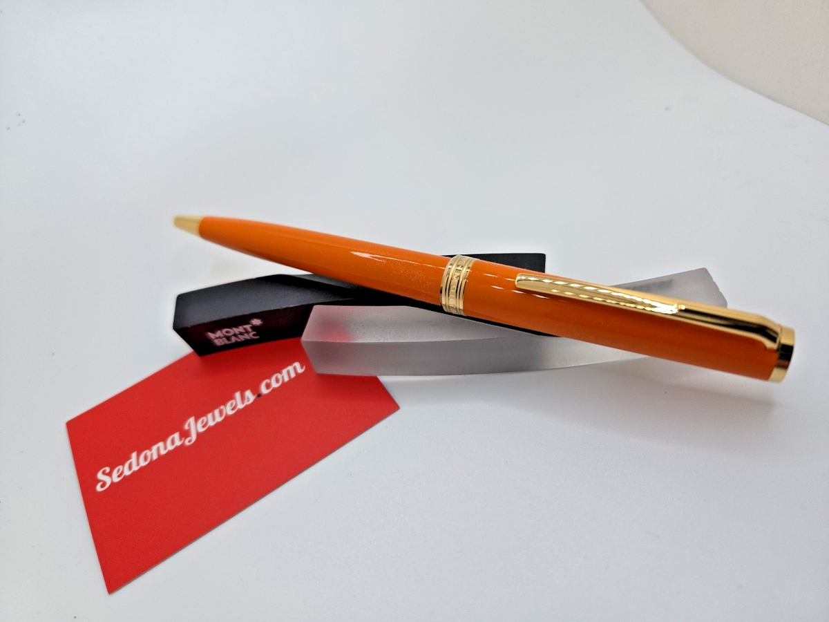 RARE - Montblanc Orange Ballpoint Pix Au 134046 | eBay
