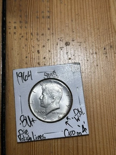 1964 SMS Kennedy Silver Half Dollar Unc Rare!