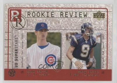 2002-03 Upper Deck UD Superstars Rookie Review Mark Prior Drew Brees #R6 HOF 0l1