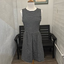 J Crew Cotton Striped Day Break Dress Size Small