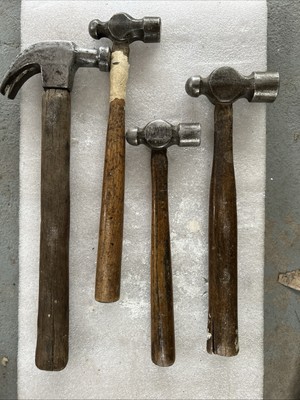 VINTAGE Blacksmith MECHANICS Hammers LOT Anvil Ball Peen Set   USA