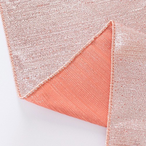 72" x 72" ROSE GOLD Polyester Square TABLE OVERLAY Glitter Sequin Dots Party - Picture 7 of 8