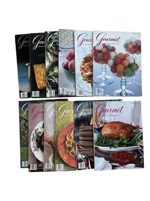 Gourmet Magazine Lot of 12 Magazines 1986 January - December (Nov 1986 - NA)