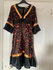 Bohemian Oriental / Kimono style Paisley patterned dress size 10 / 12