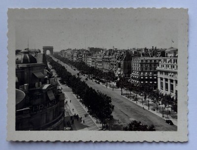 Frankreich, Paris, L Arc de Triomphe, Champs Elysées, Originalabzug, 1930