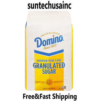Domino Premium Pure Cane Granulated Sugar, 10 lb Free and Fast Shipping