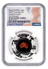 2025 Australia 1 oz Silver Great Southern Land Snakeskin Jasper Coin NGC PF69 FR