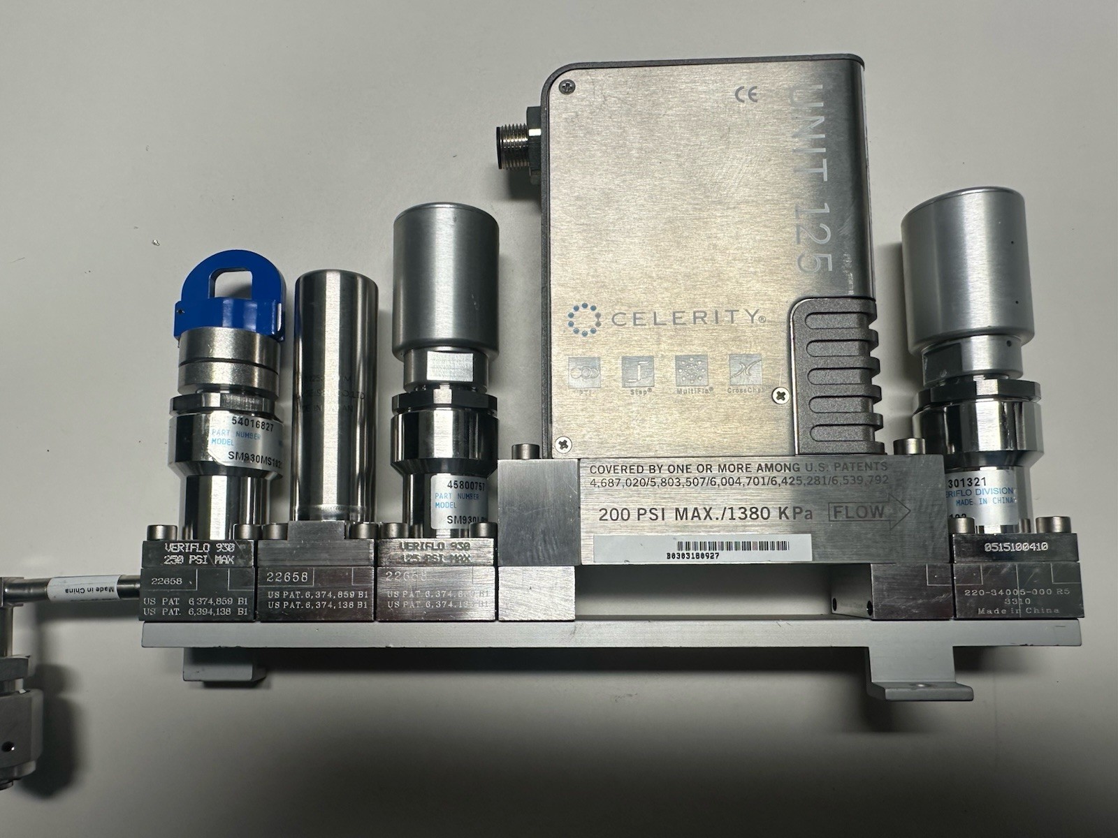 APPLIED MATERIALS CELEBRITY UNIT 125 IFC-125C GAS MANIFOLD AMAT# 0021-40439