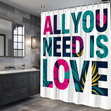 Colorful Floral Shower Curtain - Love Design for Bathroom Decor