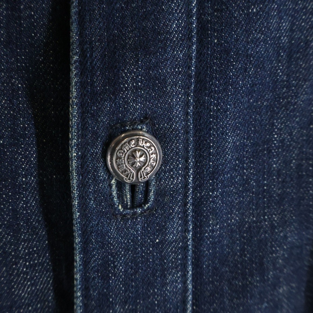 CHROME HEARTS Back Honey Cross Patch G Jean Denim Jacket Indigo Used 004e16a66e1 thumbnail 5