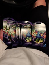 Disney Lorcana Attack Of The Vine Sleeved Booster Pack Lot Of 8 Ships Today