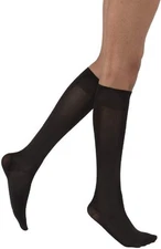 JOBST Opaque Soft Fit Knee Highs 15-20mmHg Black Small