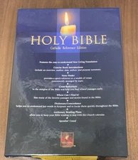 Holy Bible Catholic Reference Edition Tyndale 2002 Black Bonded Leather NIB