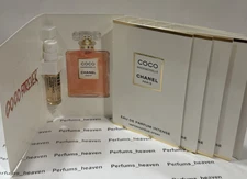 CHANEL COCO MADEMOISELLE INTENSE EDP 1.5ml .05 oz x 5 PERFUME SPRAY SAMPLE VIALS