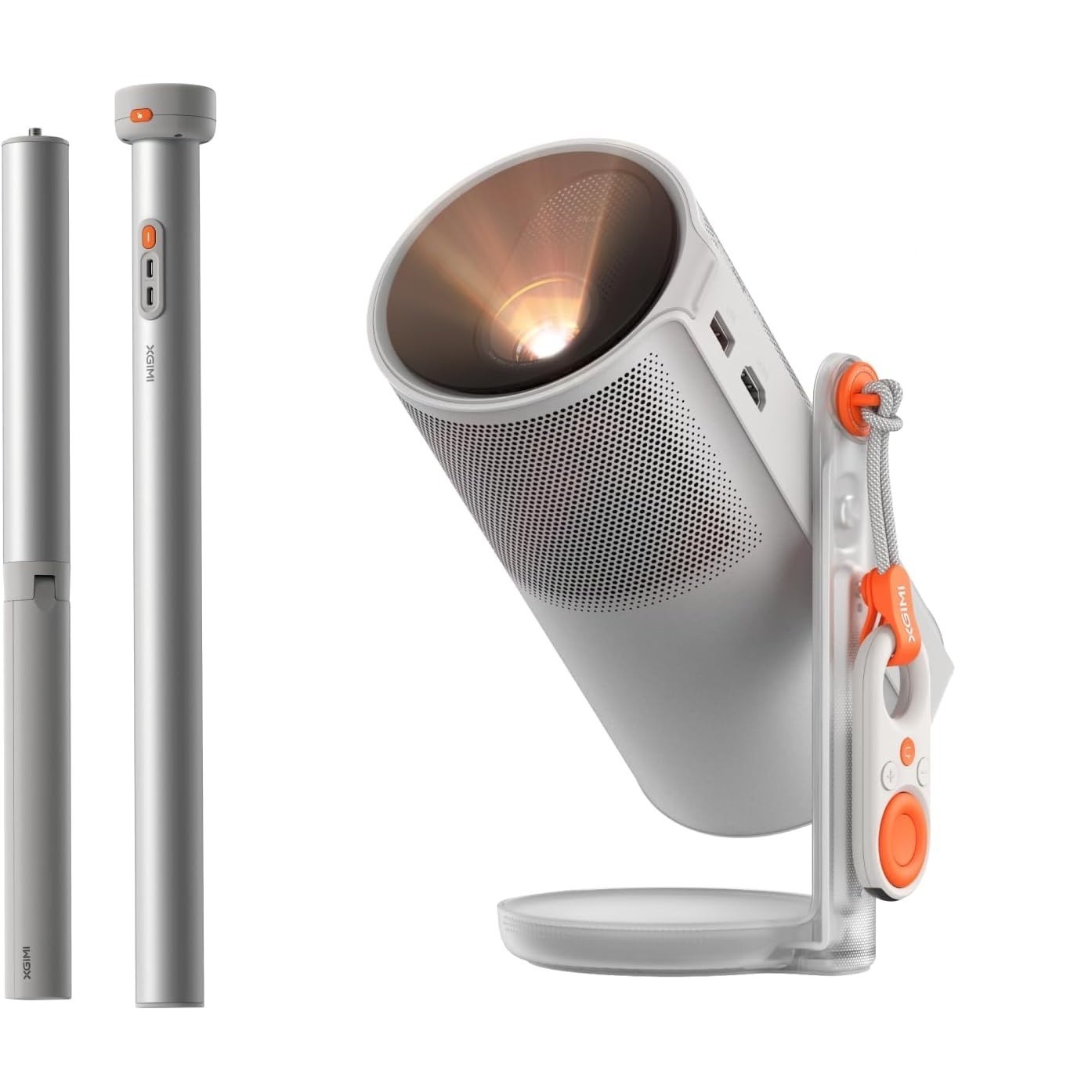 XGIMI MoGo Set di 4 Proiettori con Batteria, Smart Outdoor Home Theater con Supporto PowerBase
