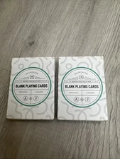 2- pack Stellar Factory Premium Blank Playing Cards 52 PCS DIY Gam—Unused