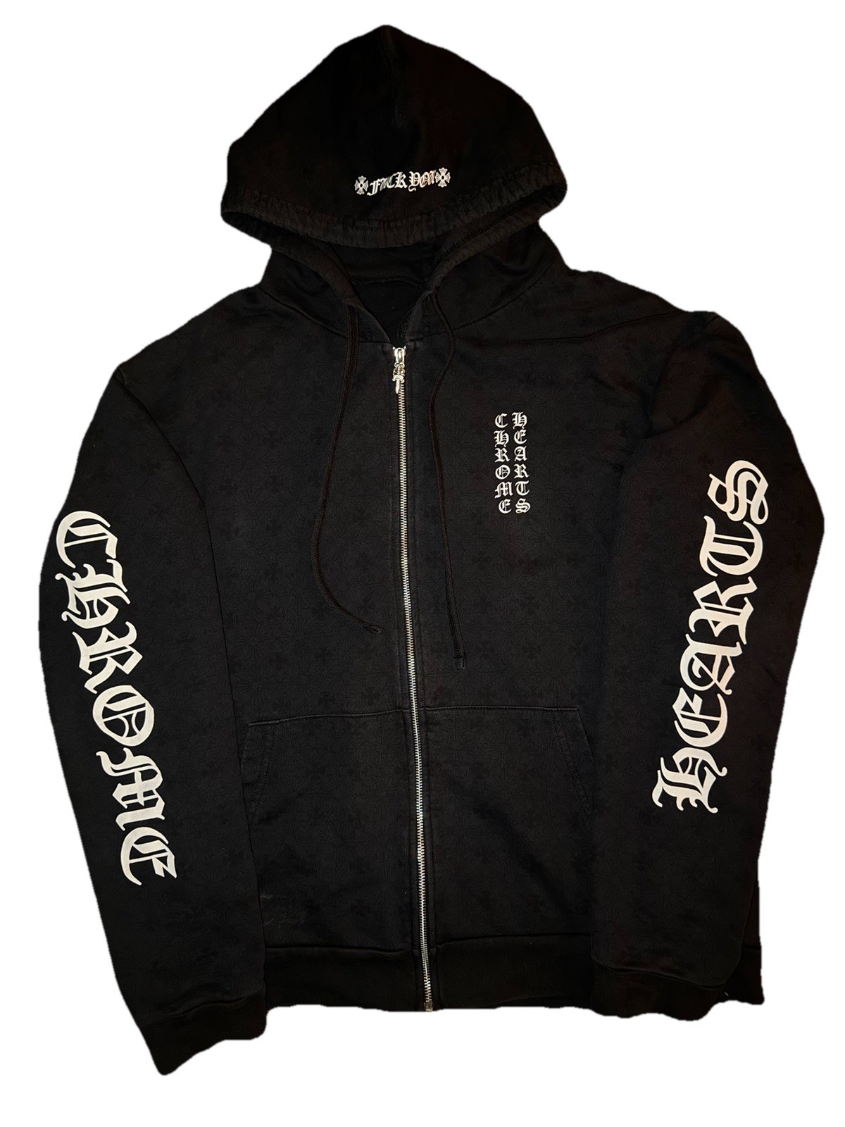✅ Authentic Chrome Hearts Monogram Dagger Zip Up … - image 1