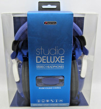 NEW SENTRY BLUE studio DELUXE STEREO HEADPHONES HO870 WIRED OVER EAR HEADPHONES