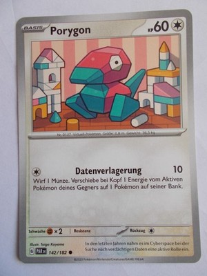 Pokemon Karten Paradoxrift 142/182 Porygon
