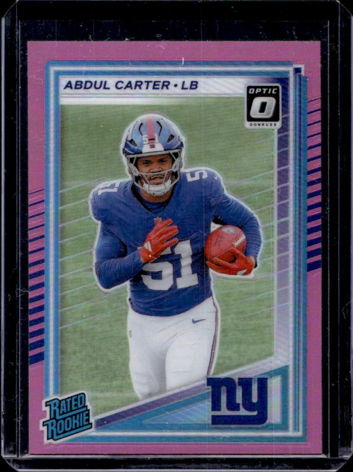 2025 Donruss Abdul Carter Optic Rated Rookie Preview Pink RC #315 Giants