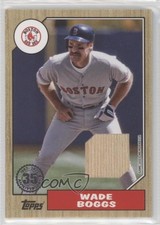 2022 Topps Series 1 1987 Topps Baseball Relics Wade Boggs #87R-WB HOF 5m1