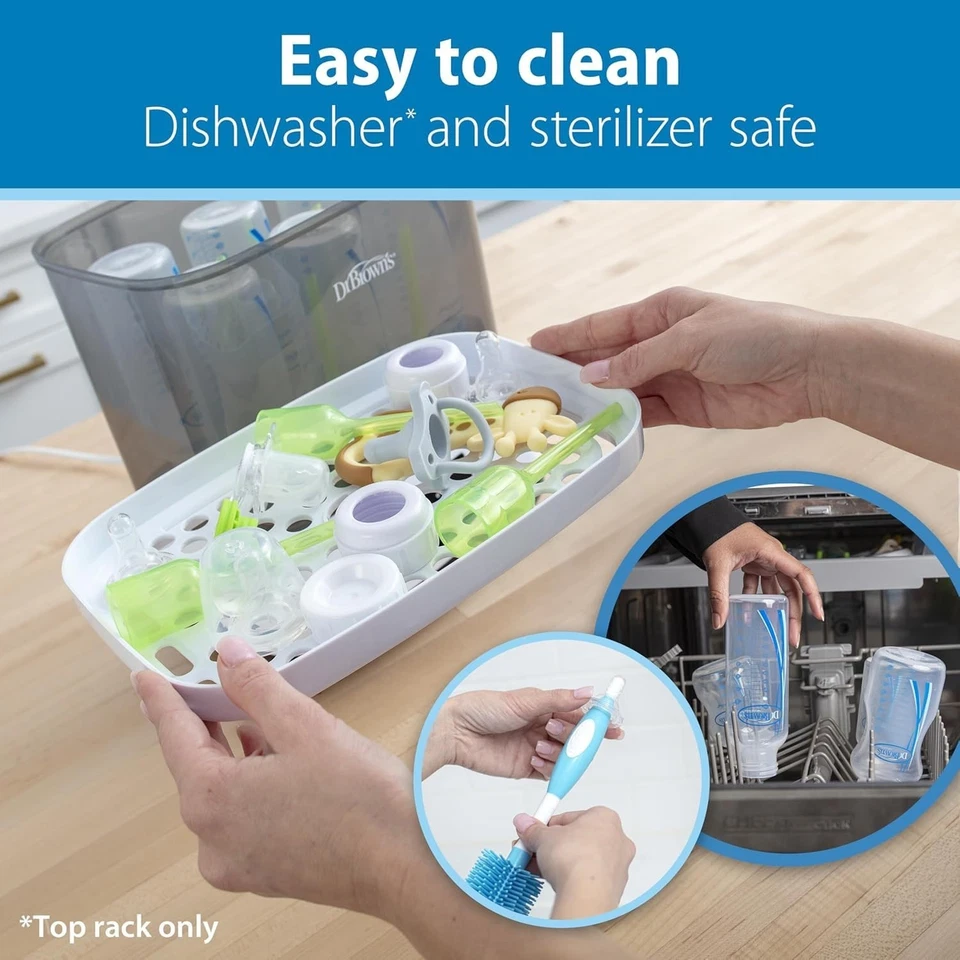 Dr. Brown's Level 2 узкая бутылочная соска — натуральный поток силикон средний - Изображение 2 из 4