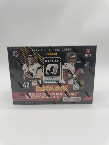 2024 Panini NFL Optic Donruss Football Trading Card Mega Box Target Green Hyper