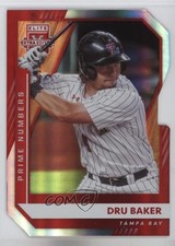 2021 Panini Elite Extra Edition Prime Numbers B Die-Cut /134 Dru Baker #130 0nr3