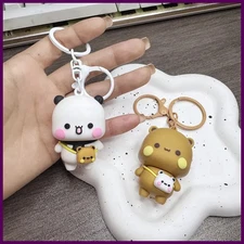 Yier Panda KeyChain Kawaii Bubu Dudu Doll Anime Figure Toy Backpack Hanging