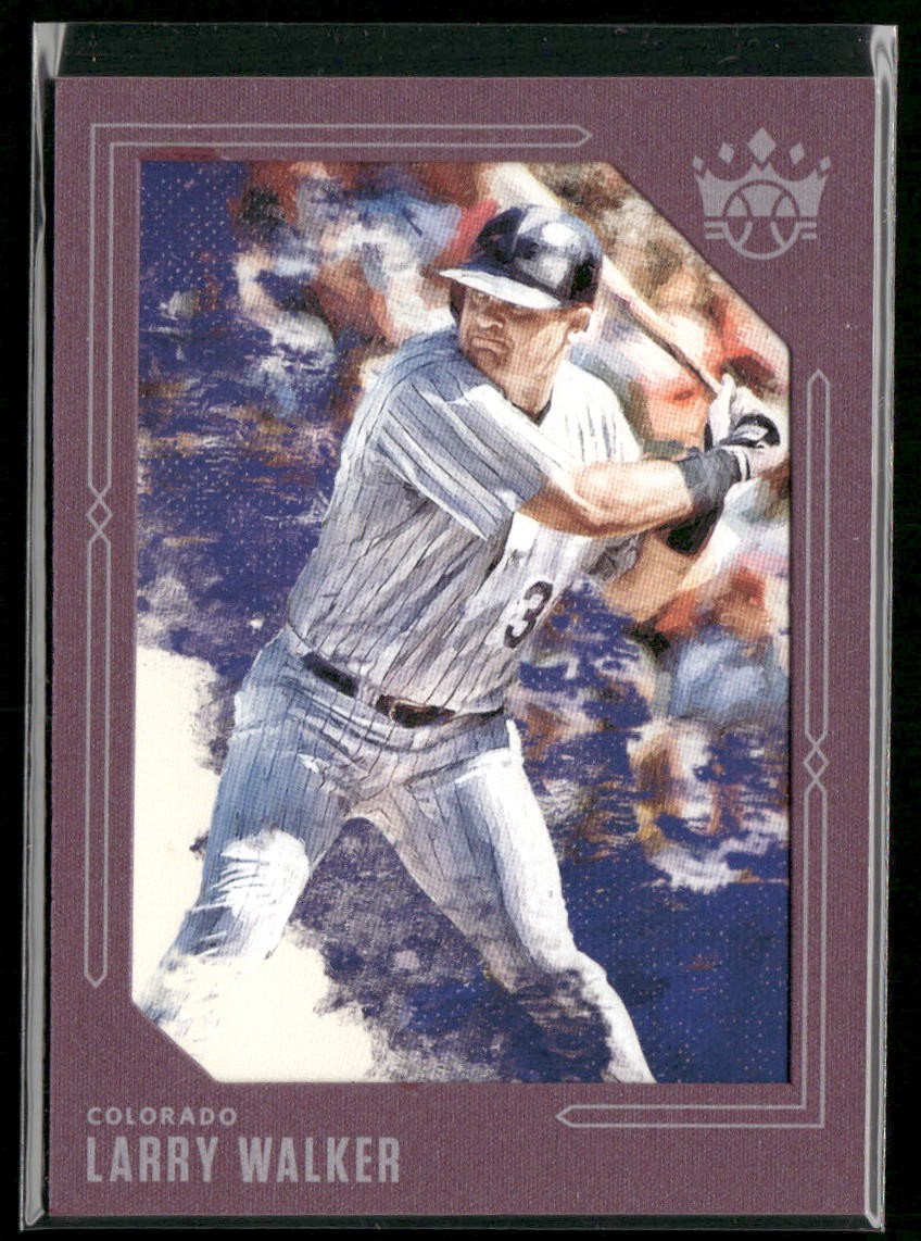 2020 Panini Diamond Kings Larry Walker Framed Plum #56 Colorado Rockies