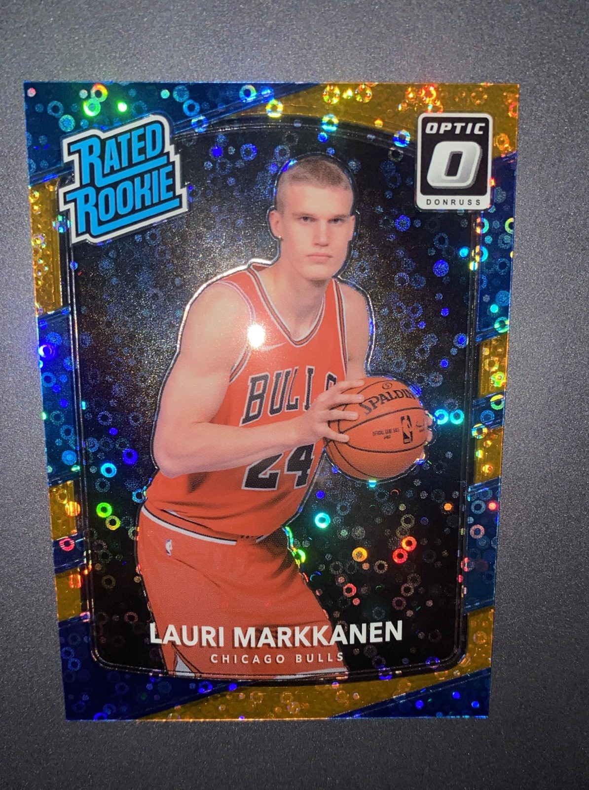 2017-18 Panini Donruss Optic Lauri Markkanen Rated Rookie Orange Fast Break /193