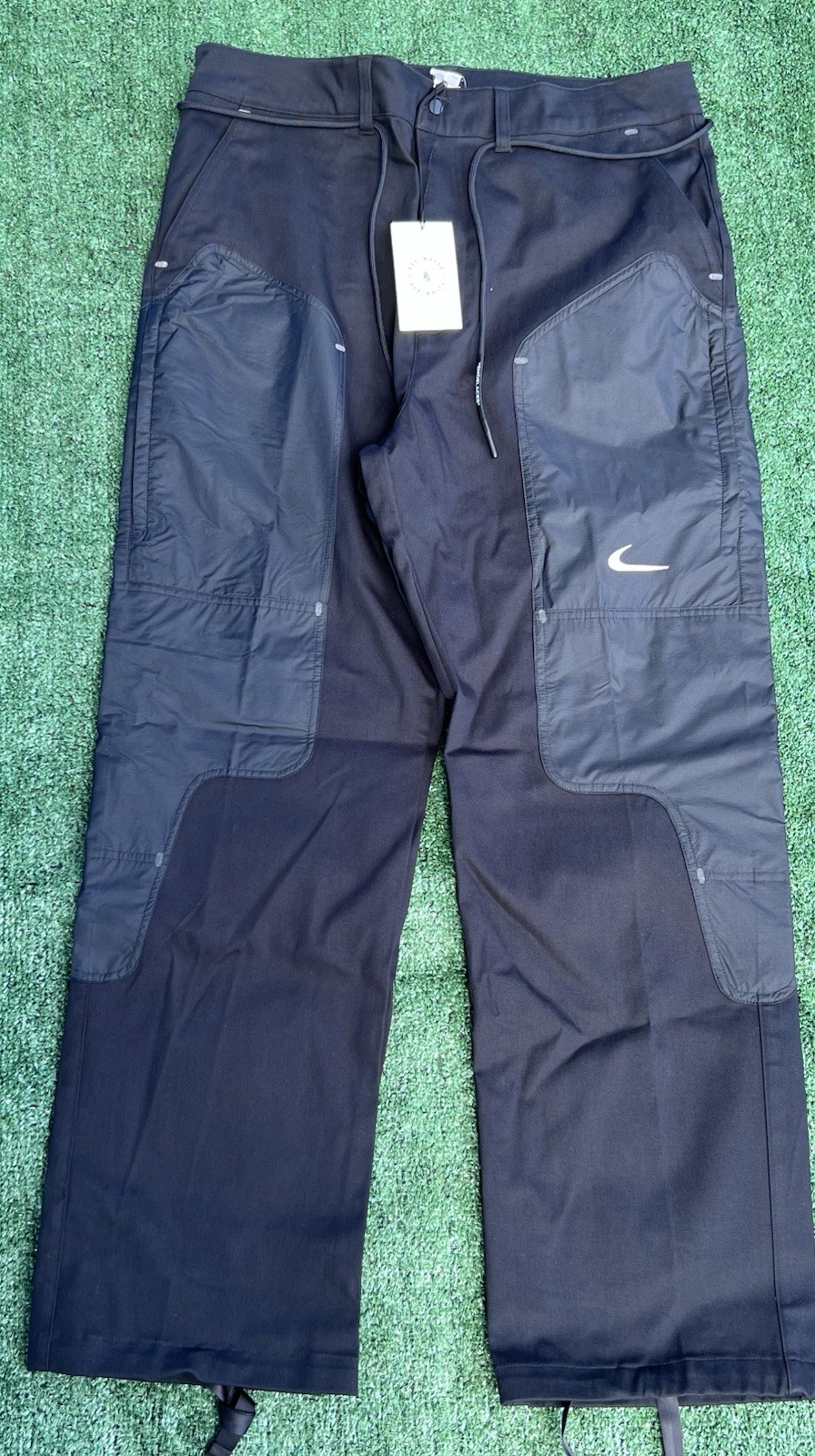 OFF WHITE X NIKE CU2500 010 Pantaloni Nike x Off White grandi da uomo Vestibilità ampia