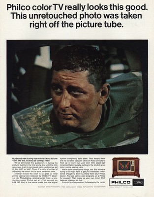 1966 Philco Television: Color TV Really Looks This Good Vintage Print Ad